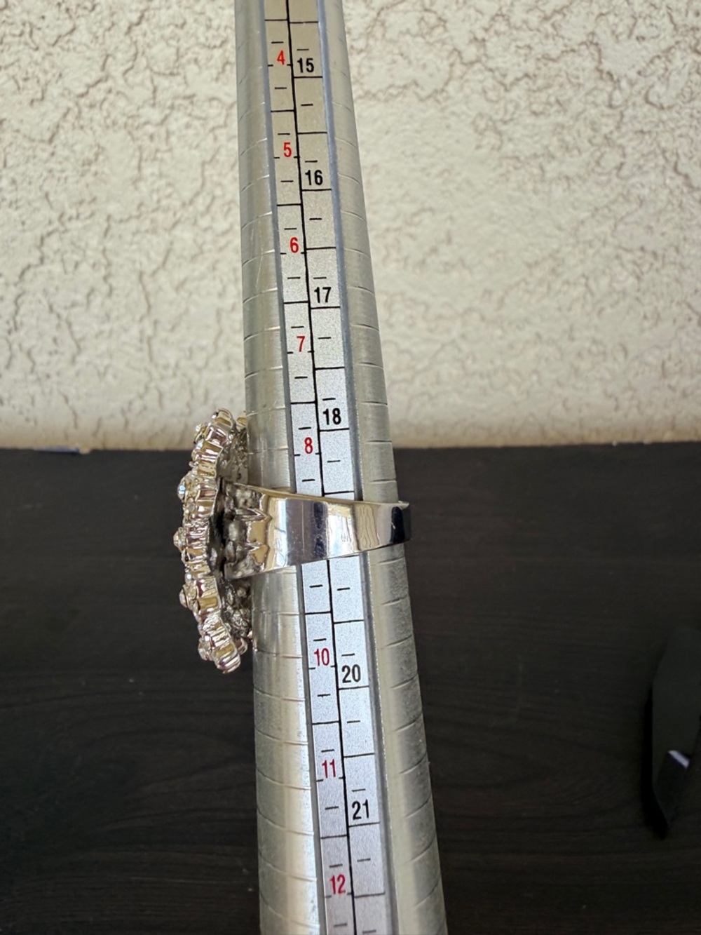 Vintage 90’s Camille Lucie Sparkling Crystal Cluster Statement Ring - Picture 11 of 11